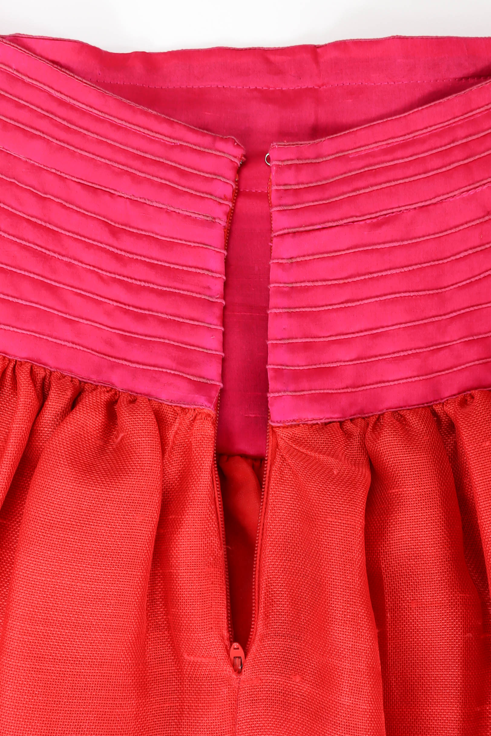 Vintage Oscar de la Renta Floral Top & Skirt Set back zipper skirt @ Recess LA