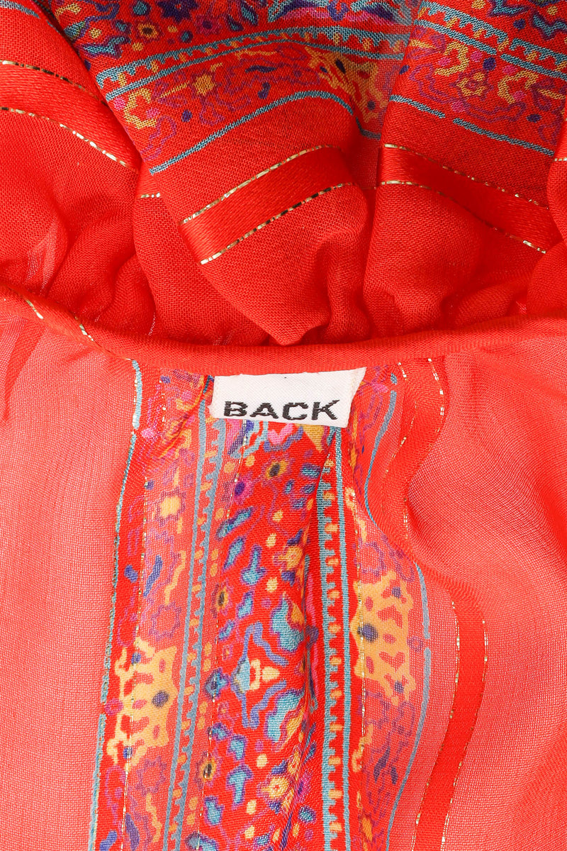 Vintage Oscar de la Renta Floral Top & Skirt Set back tag blouse @ Recess LA
