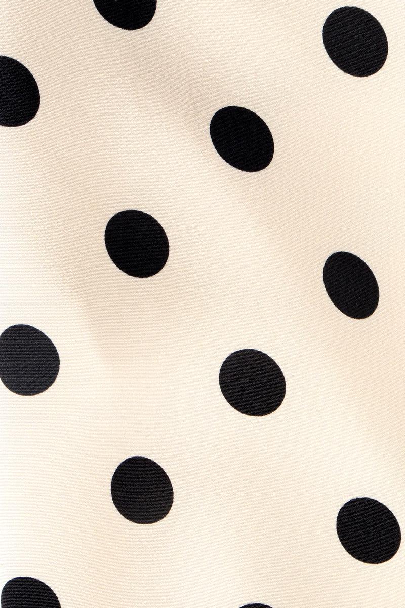 Vintage Oscar de la Renta Polka Dot Mini Dress dot print detail @ Recess LA