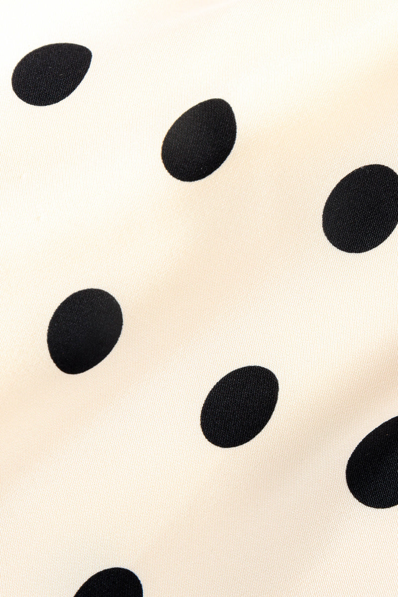 Vintage Oscar de la Renta Polka Dot Mini Dress fabric/print detail @ Recess LA