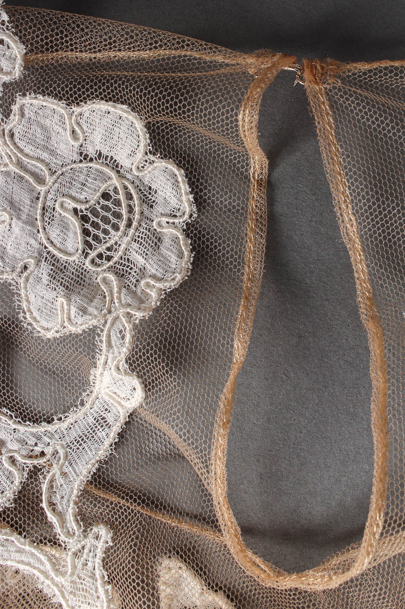 Vintage Oscar de la Renta Silk Floral Off-Shoulder Top hook-and-eye @ Recess LA