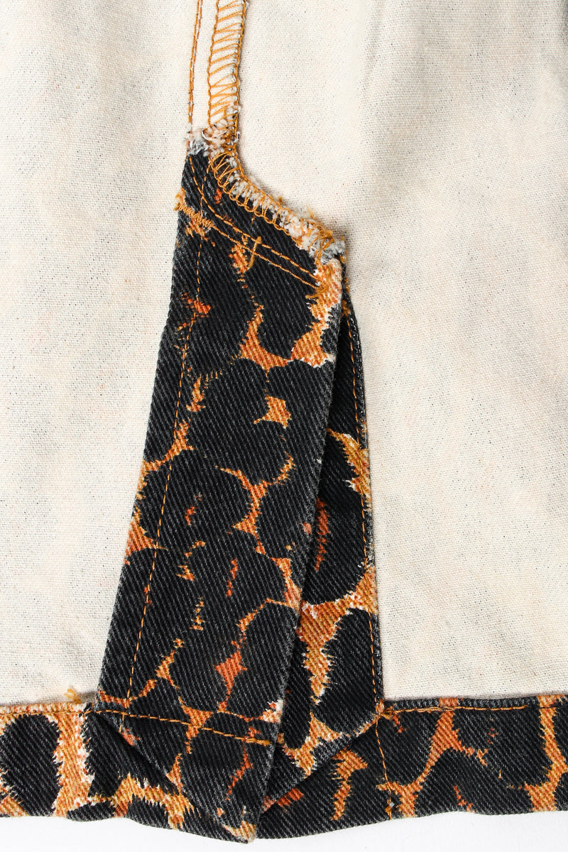 Vintage Todd Oldham Leopard Print Twill Jacket back vent at Recess Los Angeles
