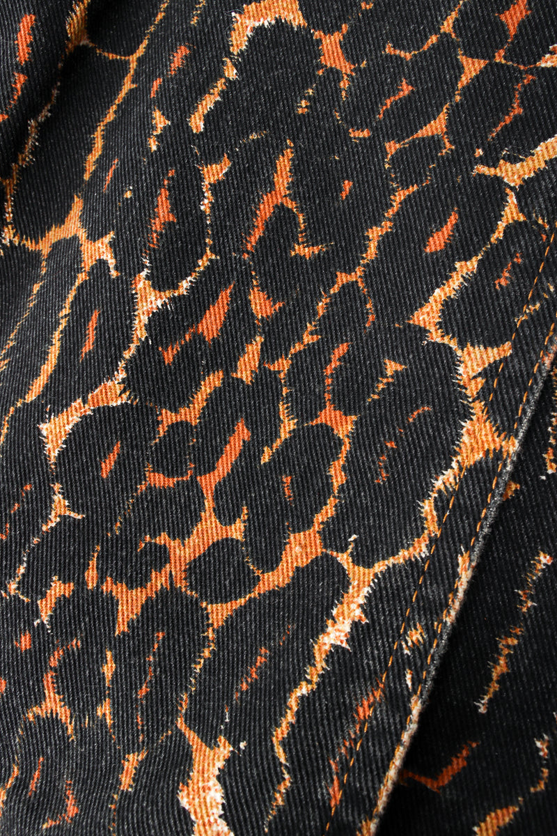 Vintage Todd Oldham Leopard Print Twill Jacket fabric at Recess Los Angeles