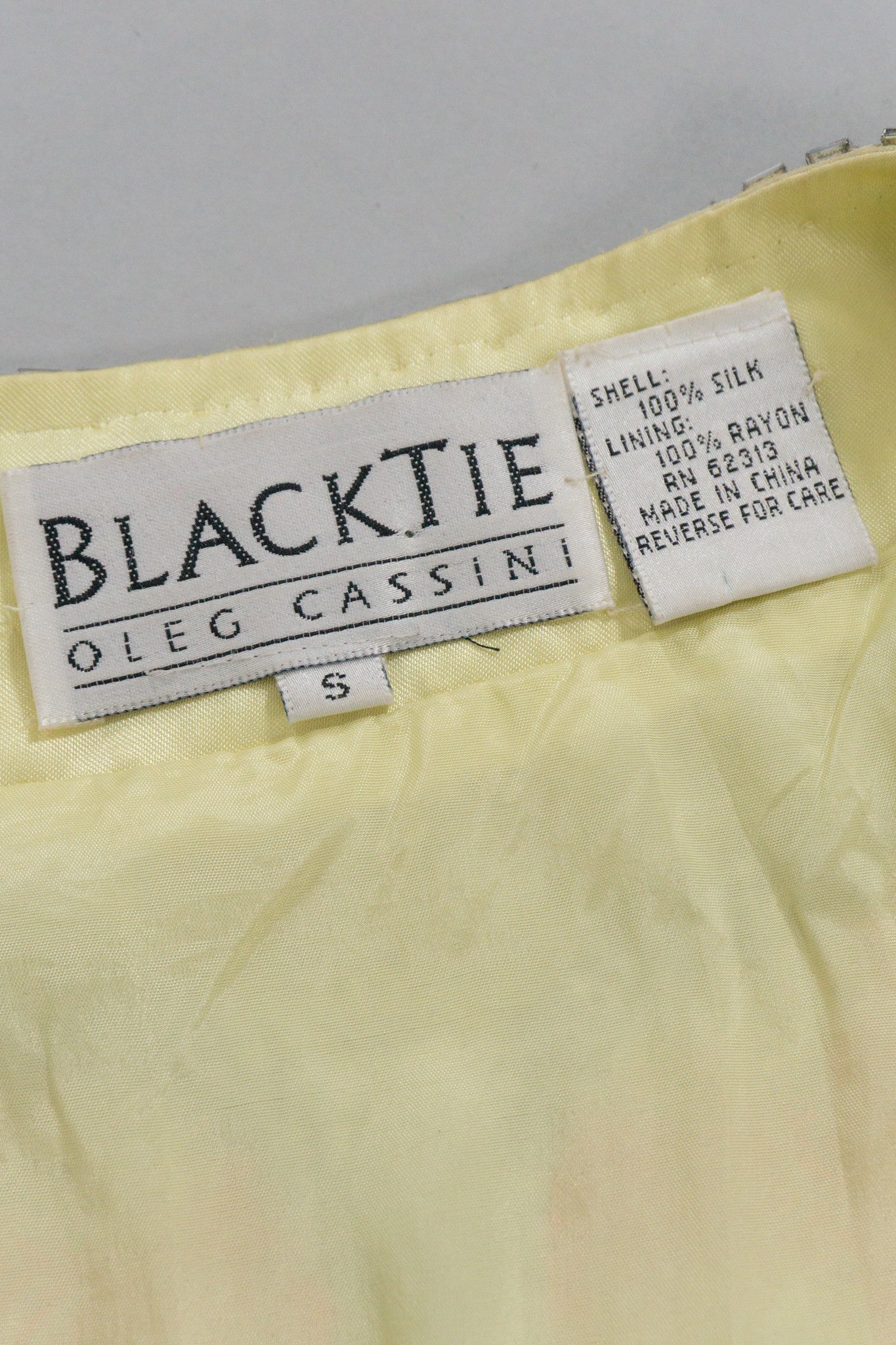 Oleg Cassini Black Tie Label