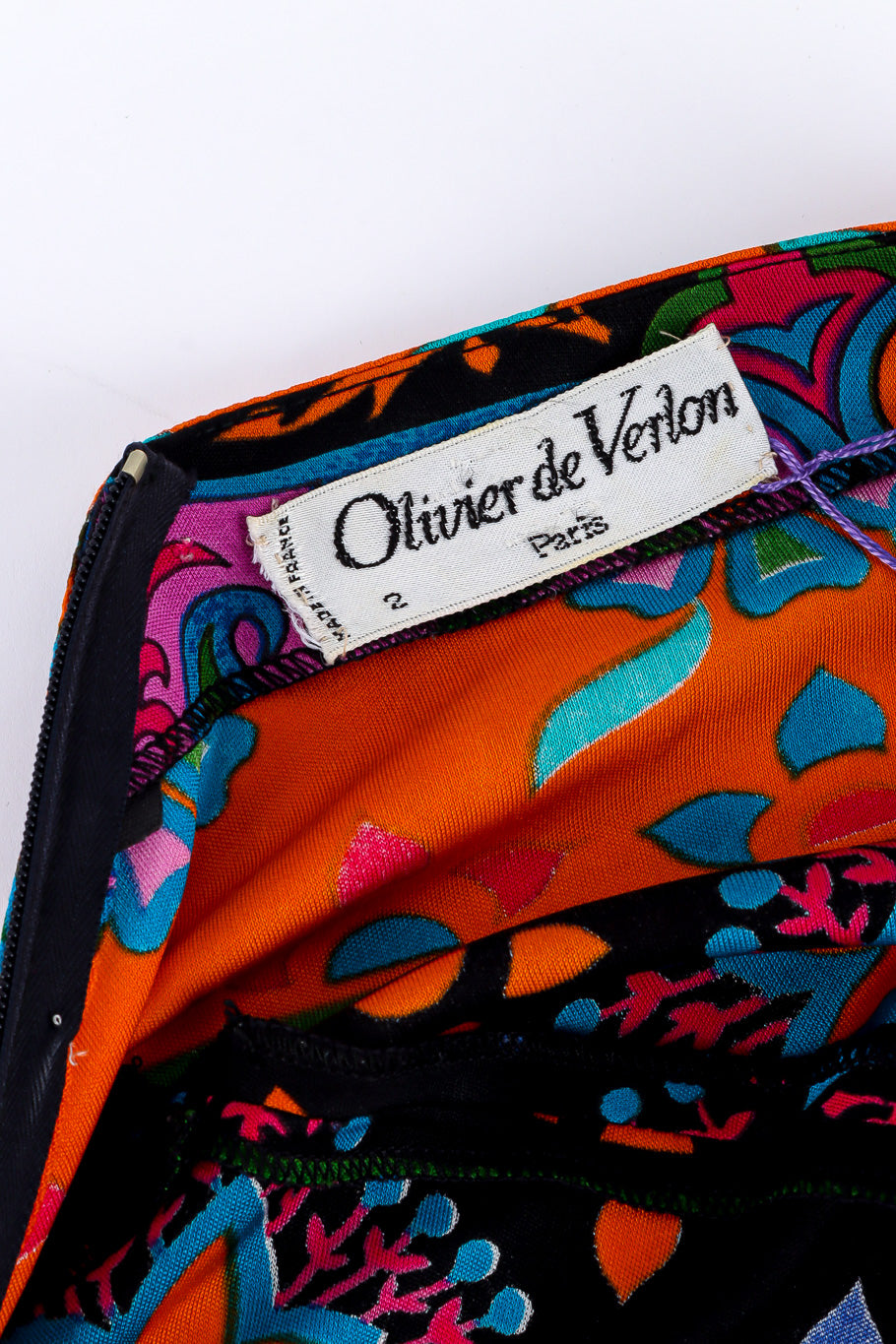 printed tunic dress by Olivier de Verlon label @recessla