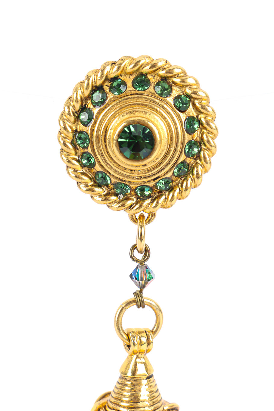Byzantine chandelier drop earrings by Claire Deve earring top @recessla