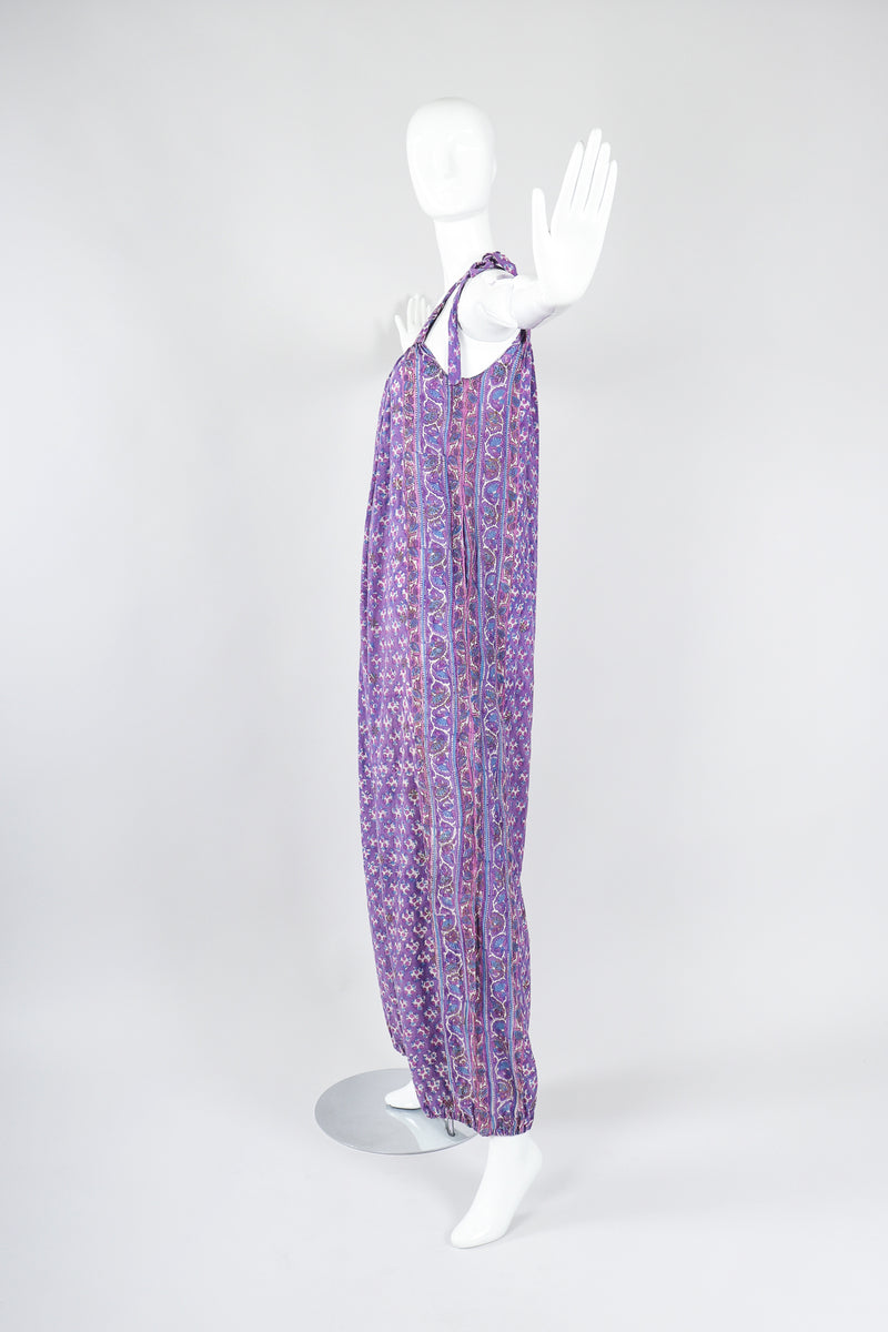 Recess Los Angeles Vintage Orients Exclusive Indian Batik Tie-Strap Onesie Jumpsuit Jumper Playsuit