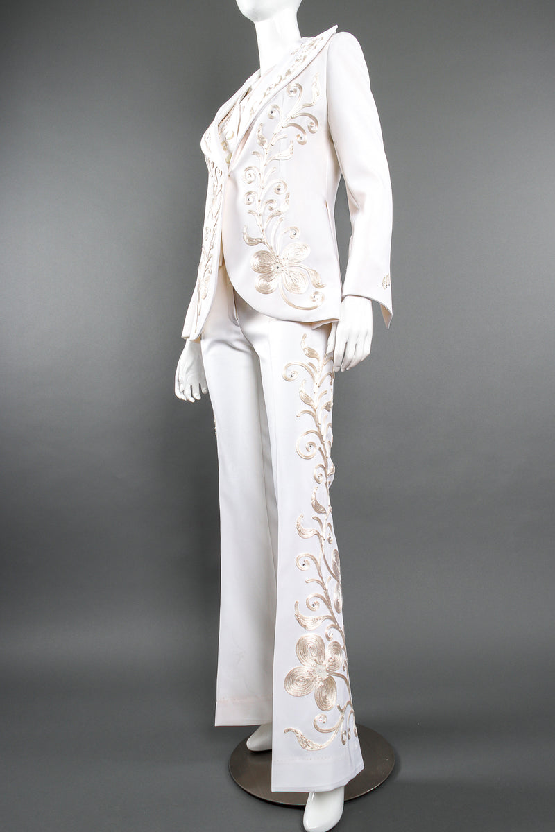 Vintage Originations Harvey Krantz Cord Embroidered Soutache 3-Piece Suit Mannequin angle @ Recess