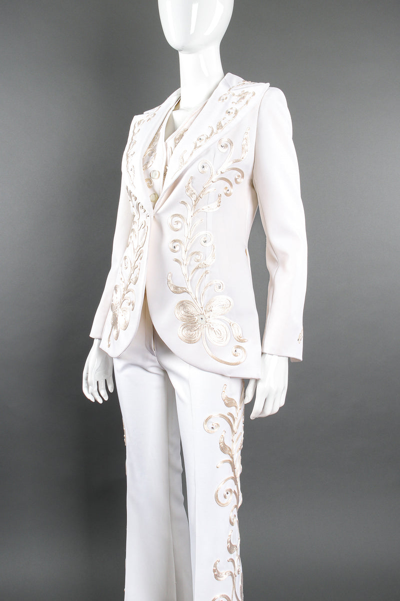 Vintage Originations Harvey Krantz Cord Embroidered Soutache 3-Piece Suit Mannequin crop @ Recess