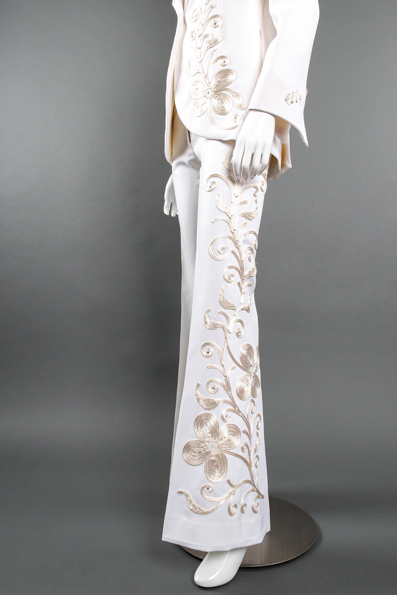 Vintage Originations by Harvey Krantz Cord Embroidered 3-Piece Suit on Mannequin pant @ Recess LA