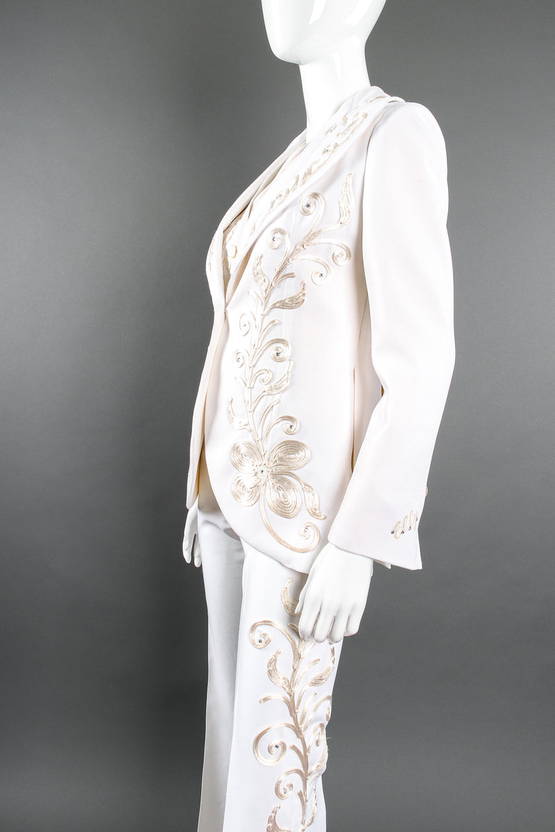 Vintage Originations by Harvey Krantz Cord Embroidered 3-Piece Suit on Mannequin angle @ Recess LA