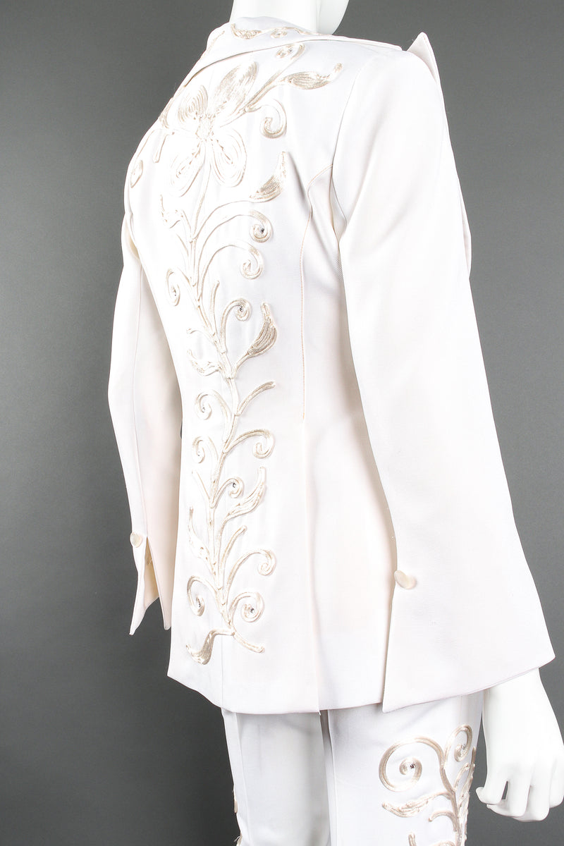 Vintage Originations by Harvey Krantz Cord Embroidered 3 pc Suit on Mannequin back crop @ Recess LA