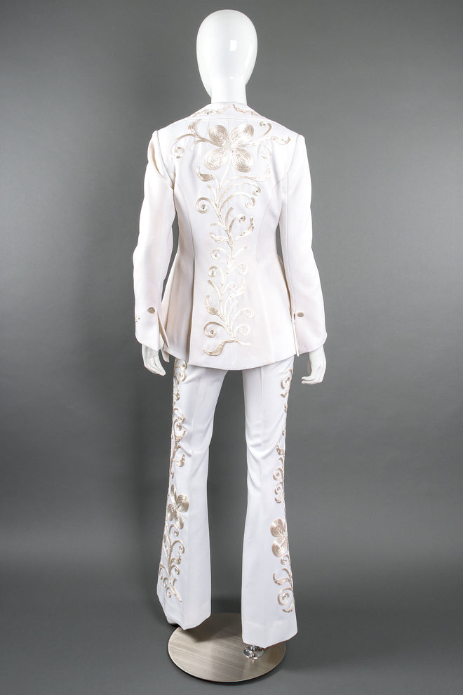 Vintage Originations by Harvey Krantz Cord Embroidered 3-Piece Suit on Mannequin back @ Recess LA