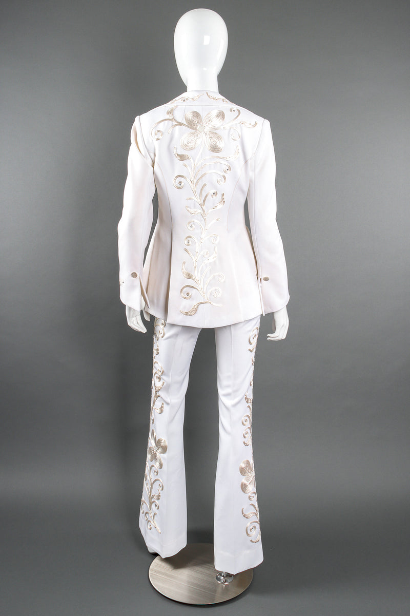 Vintage Originations by Harvey Krantz Cord Embroidered 3-Piece Suit on Mannequin back @ Recess LA