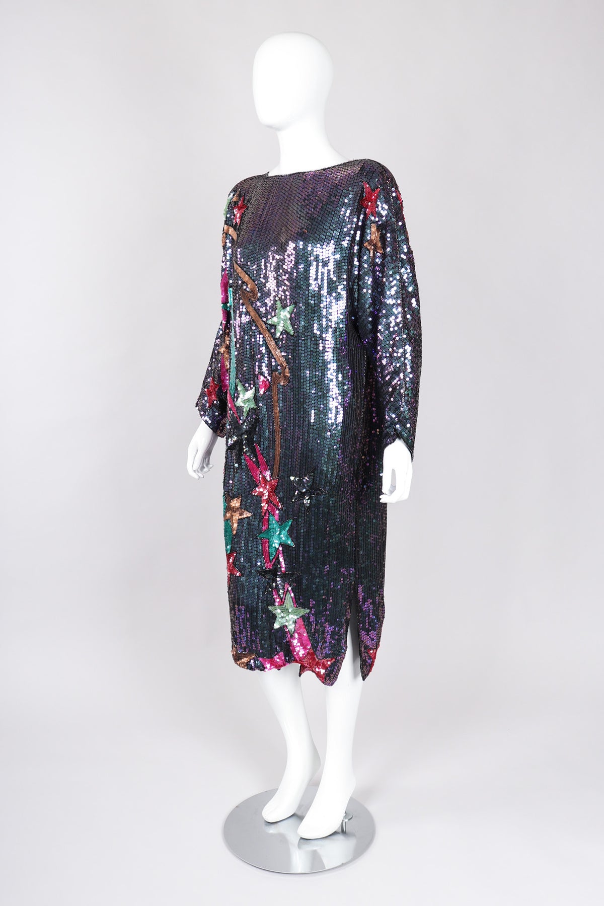 Vintage Orlet's Shooting Stars Iridescent Sequin Shift Dress – Recess