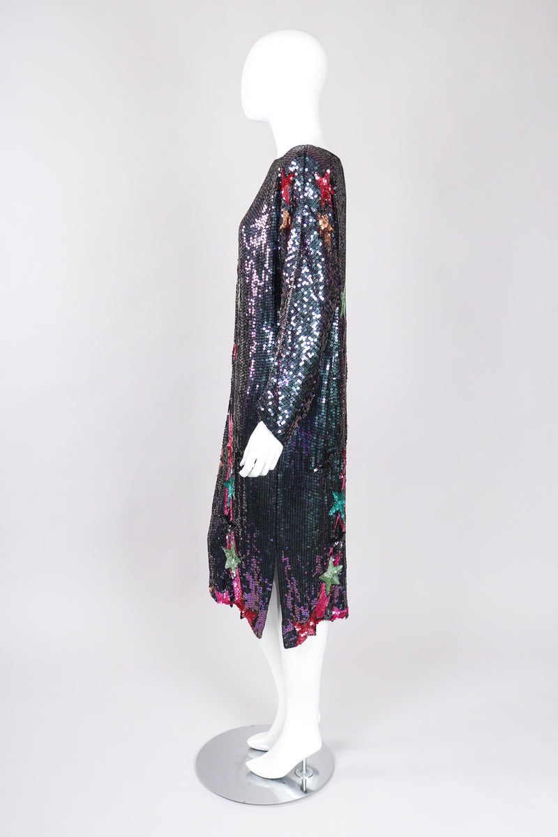 iridescent sequin shift dress Iridescent Sequin Pattern Dress Dominique Nicole Boutique