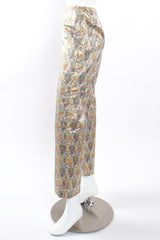 Vintage Oscar de la Renta Floral Butterfly Brocade Pant on mannequin side at Recess Los Angeles