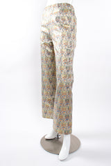 Vintage Oscar de la Renta Floral Butterfly Brocade Pant on mannequin angle at Recess Los Angeles