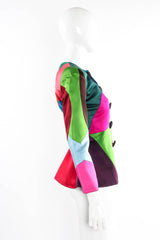 Vintage 1991 A/W Oscar de la Renta Patchwork Jacket mannequin side @ Recess Los Angeles