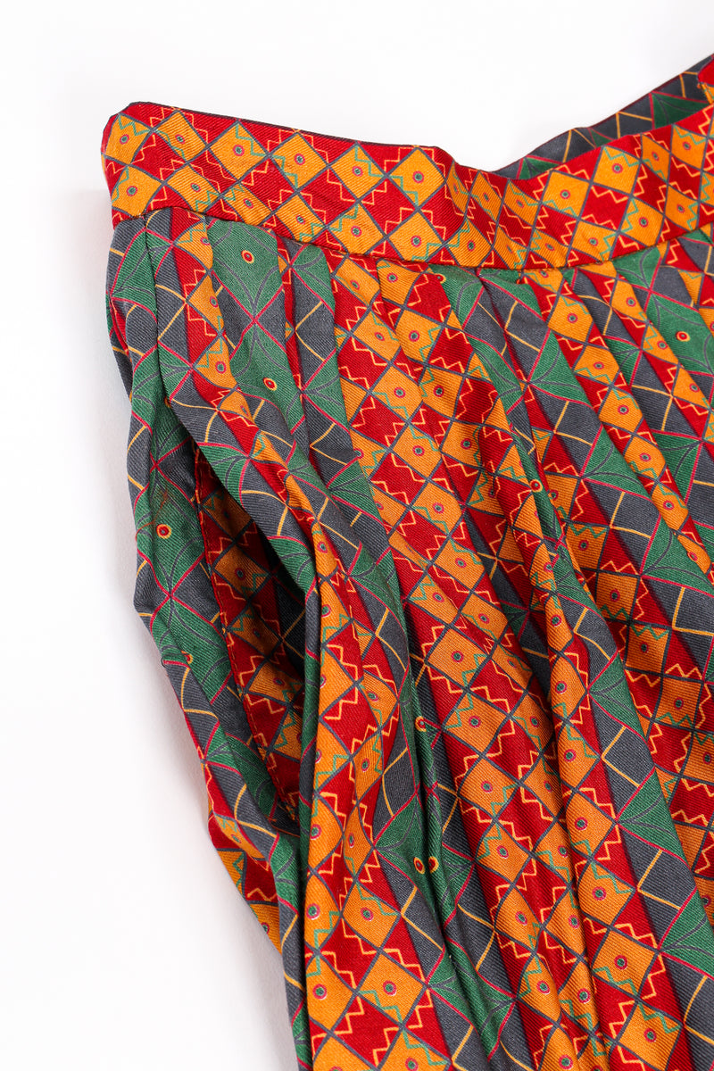 Vintage Oscar de la Renta MissO Tessellation Print Skirt Set pocket @ RecessLA