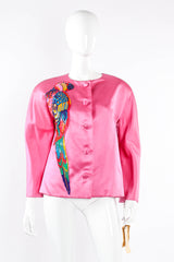 Vintage Oscar de la Renta Jubilant Parrot Set jacket front @ Recess Los Angeles