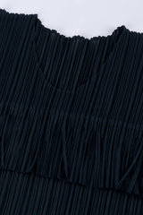 accordion pleat fringe top by Issey Miyake for Pleats Please neckline @recessla