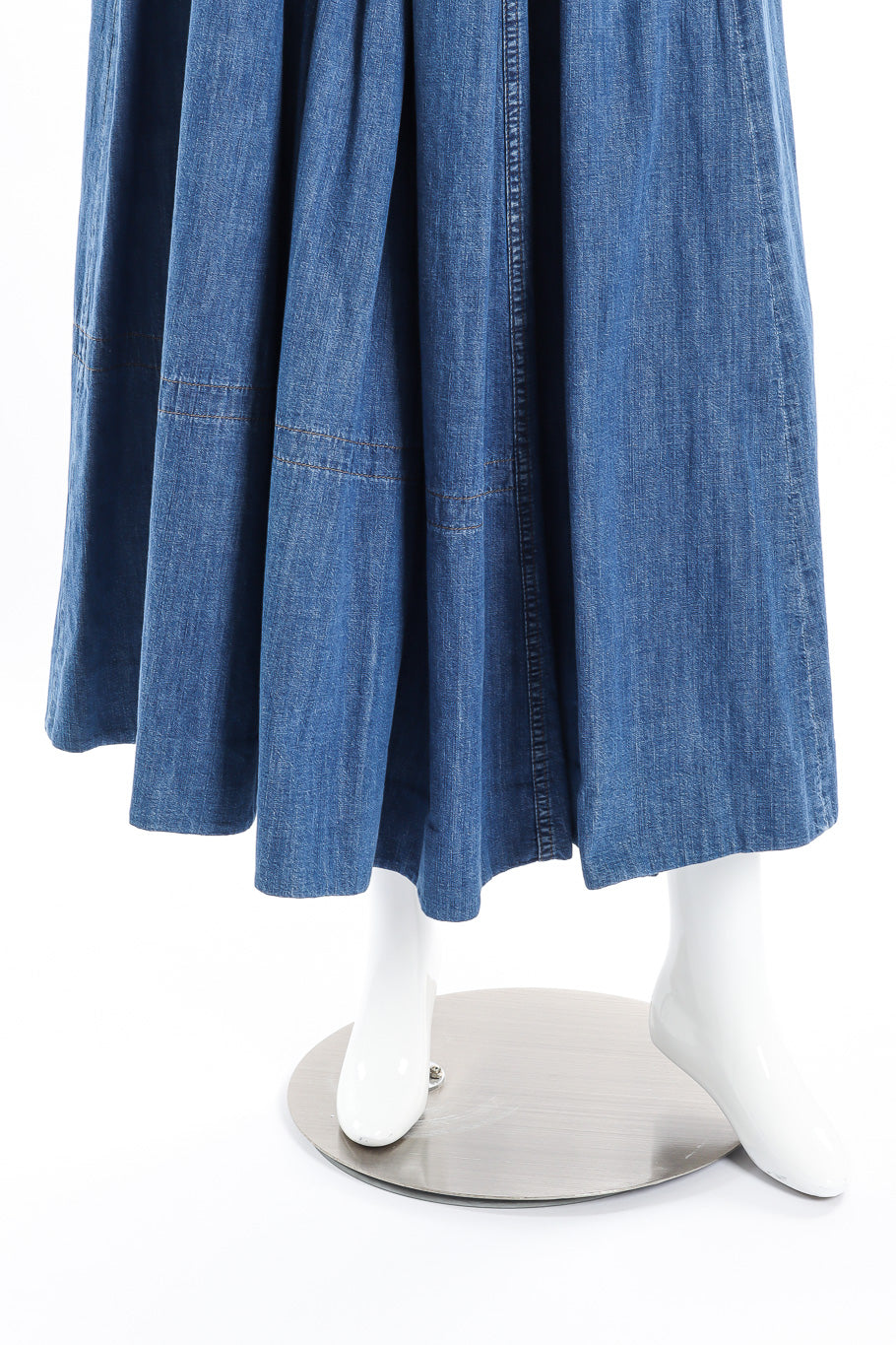 Prada denim peasant skirt bottom detail @recessla
