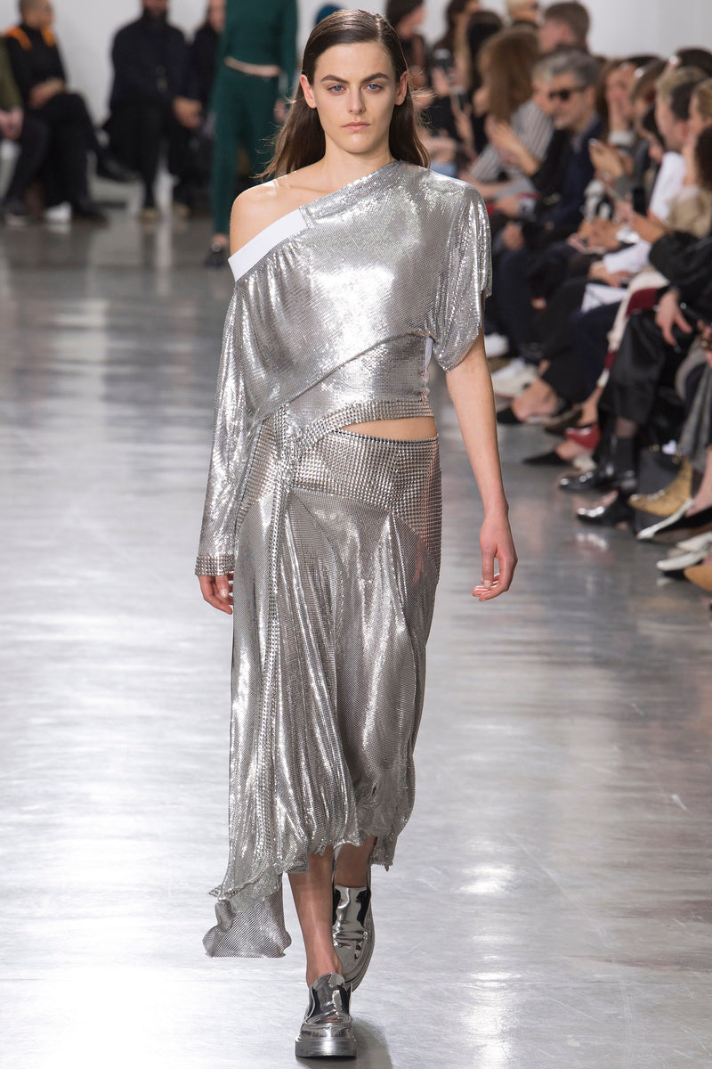 Paco Rabanne 2017 A/W Metal Mesh Handkerchief Skirt runway image