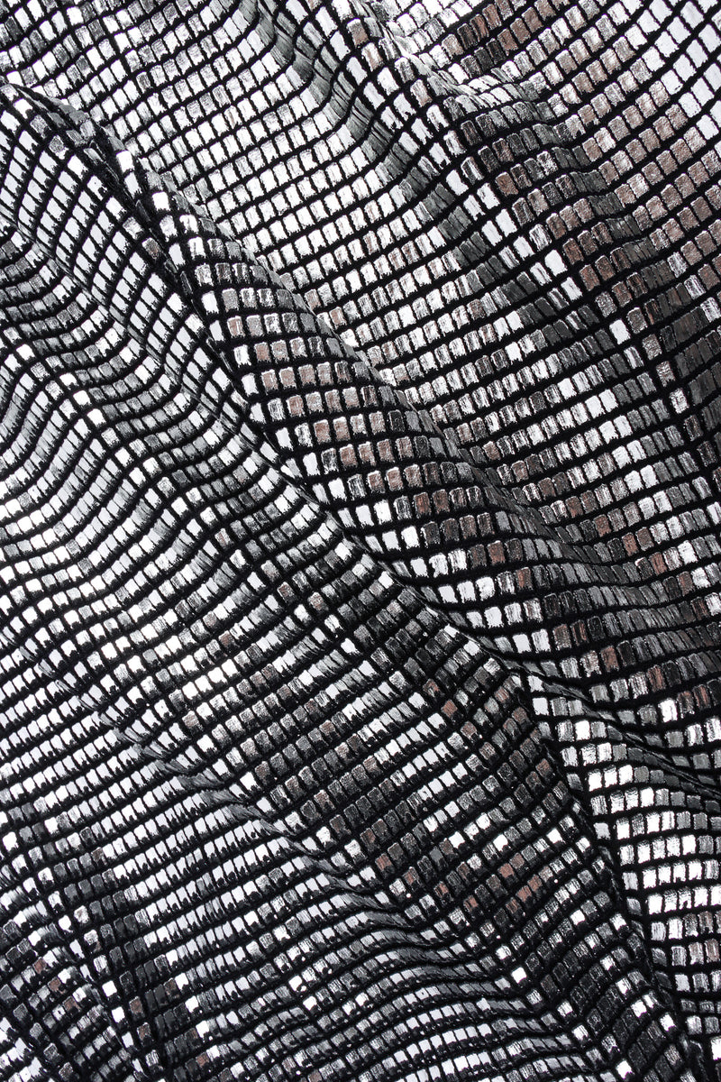 Vintage Paco Rabanne Metallic Mesh Grid Dress print mesh @ Recess LA