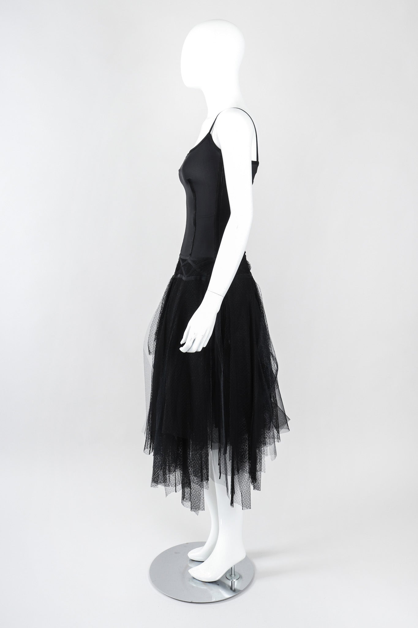 Recess Los Angeles Vintage Paco Rabanne Mesh Lace Carwash Corset Ballerina Dress