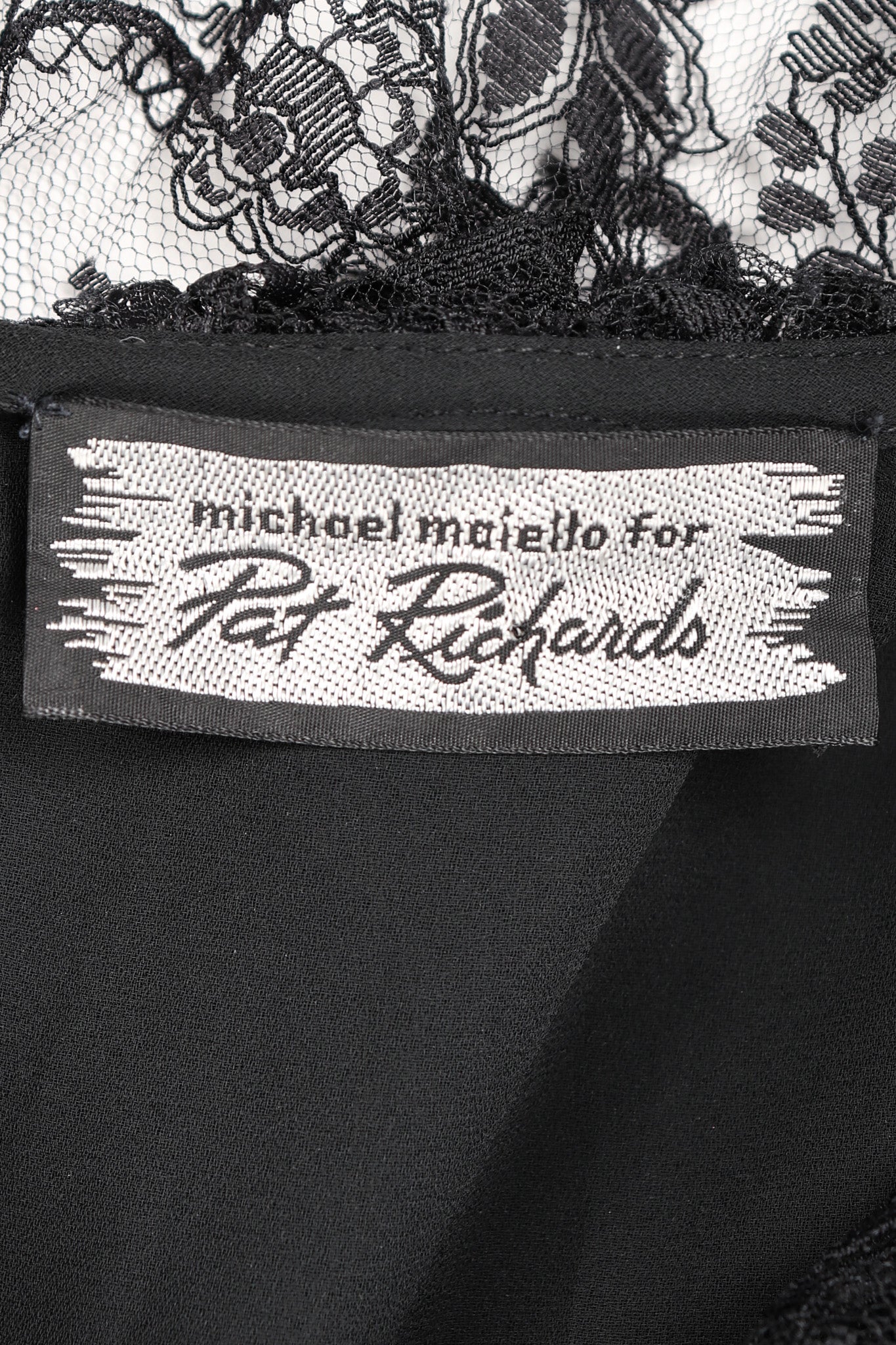 Recess Los Angeles Vintage Michael Maiello Pat Richards Pleated Chiffon Negligée Jumpsuit