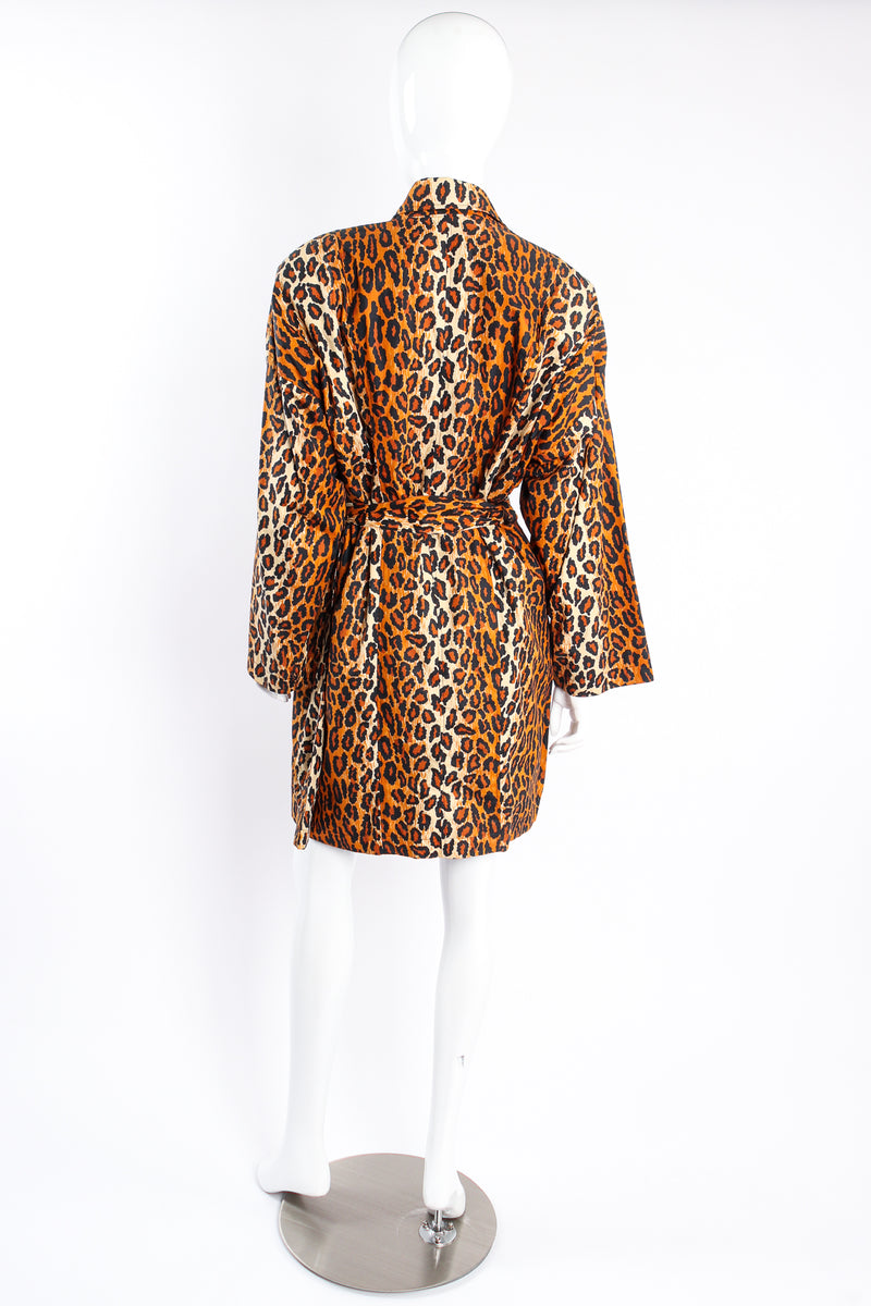 Vintage Patrick Kelly SS 1989 Runway Leopard Trench Coat on Mannequin back at Recess Los Angeles