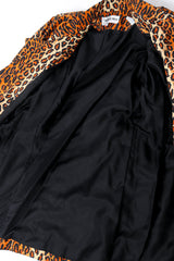 Vintage Patrick Kelly SS 1989 Runway Leopard Trench Coat lining at Recess Los Angeles