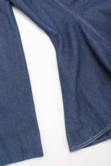Recess Los Angeles Vintage Patrick Kelly Denim Wide Lapel Flare Peplum Jacket