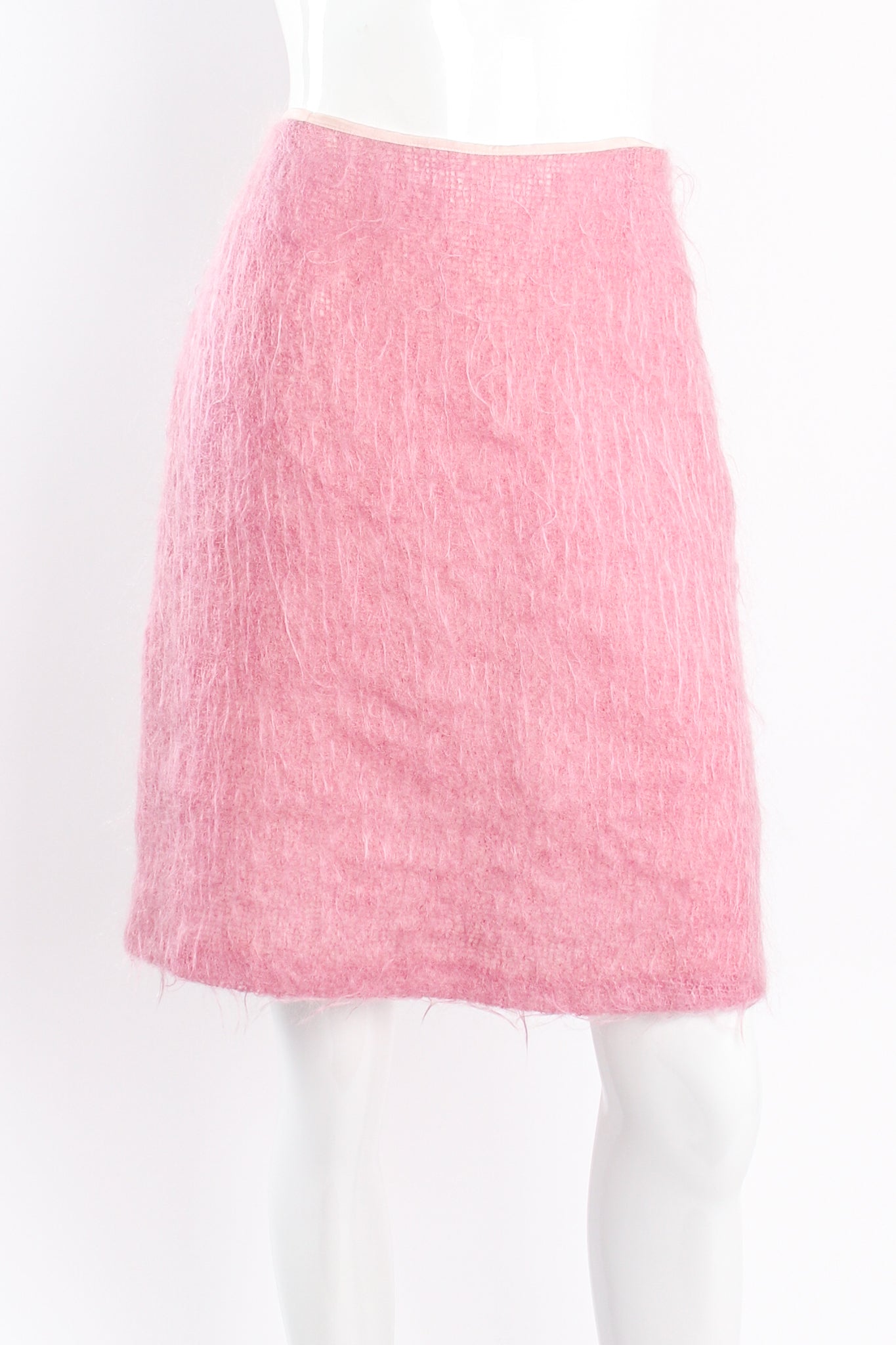 Paul & Joe Cotton Candy Fuzzy Mohair Skirt Set on mannequin front at Recess Los Angeles
