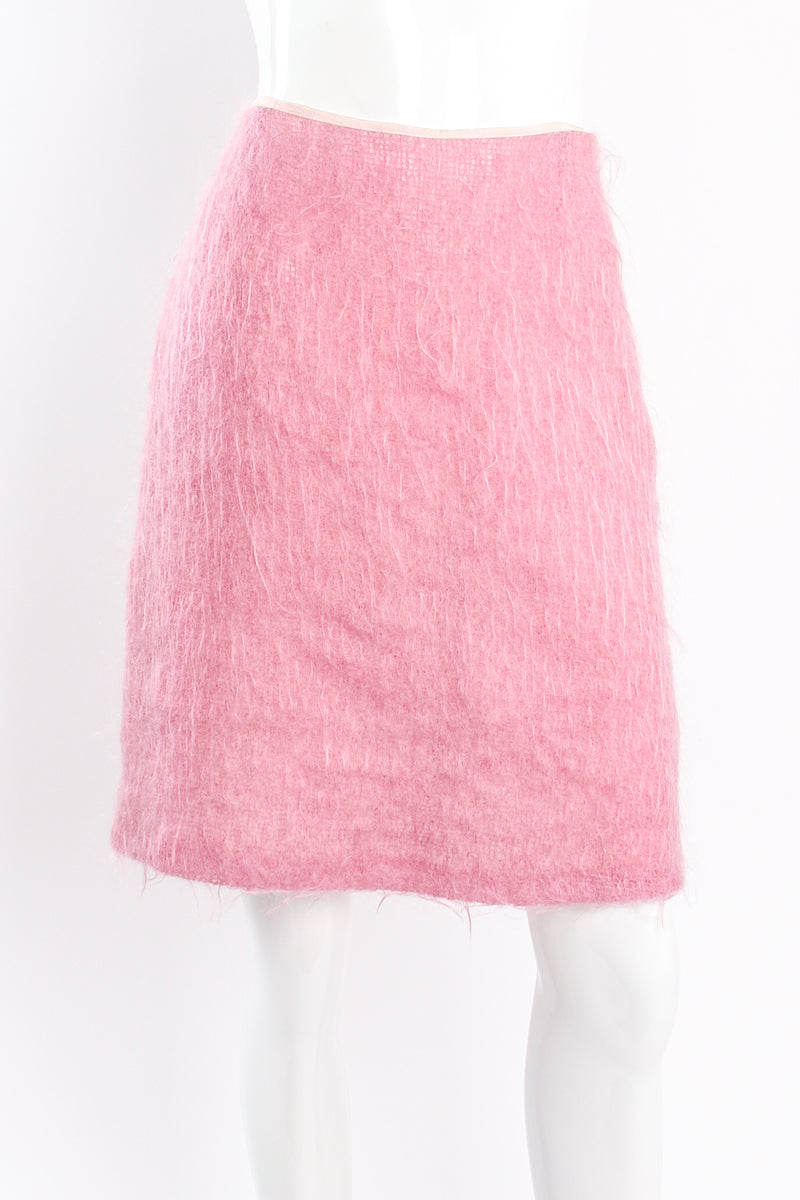 Paul & Joe Cotton Candy Fuzzy Mohair Skirt Set on mannequin front at Recess Los Angeles