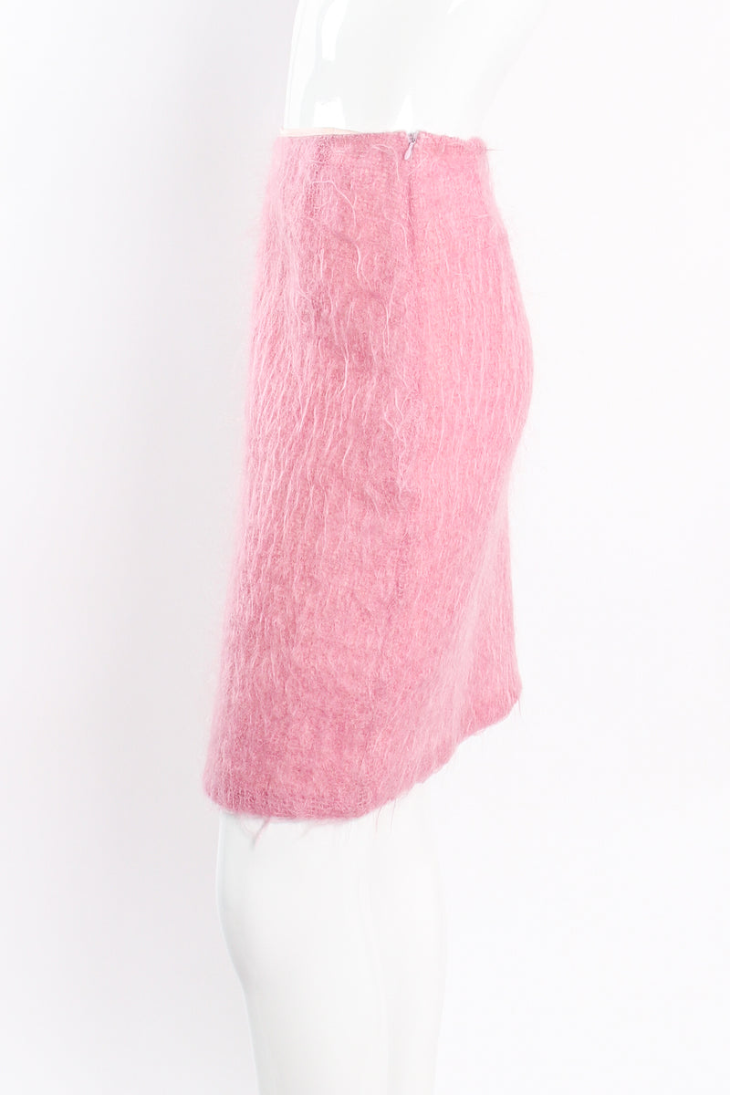 Paul & Joe Cotton Candy Fuzzy Mohair Skirt Set on mannequin side at Recess Los Angeles