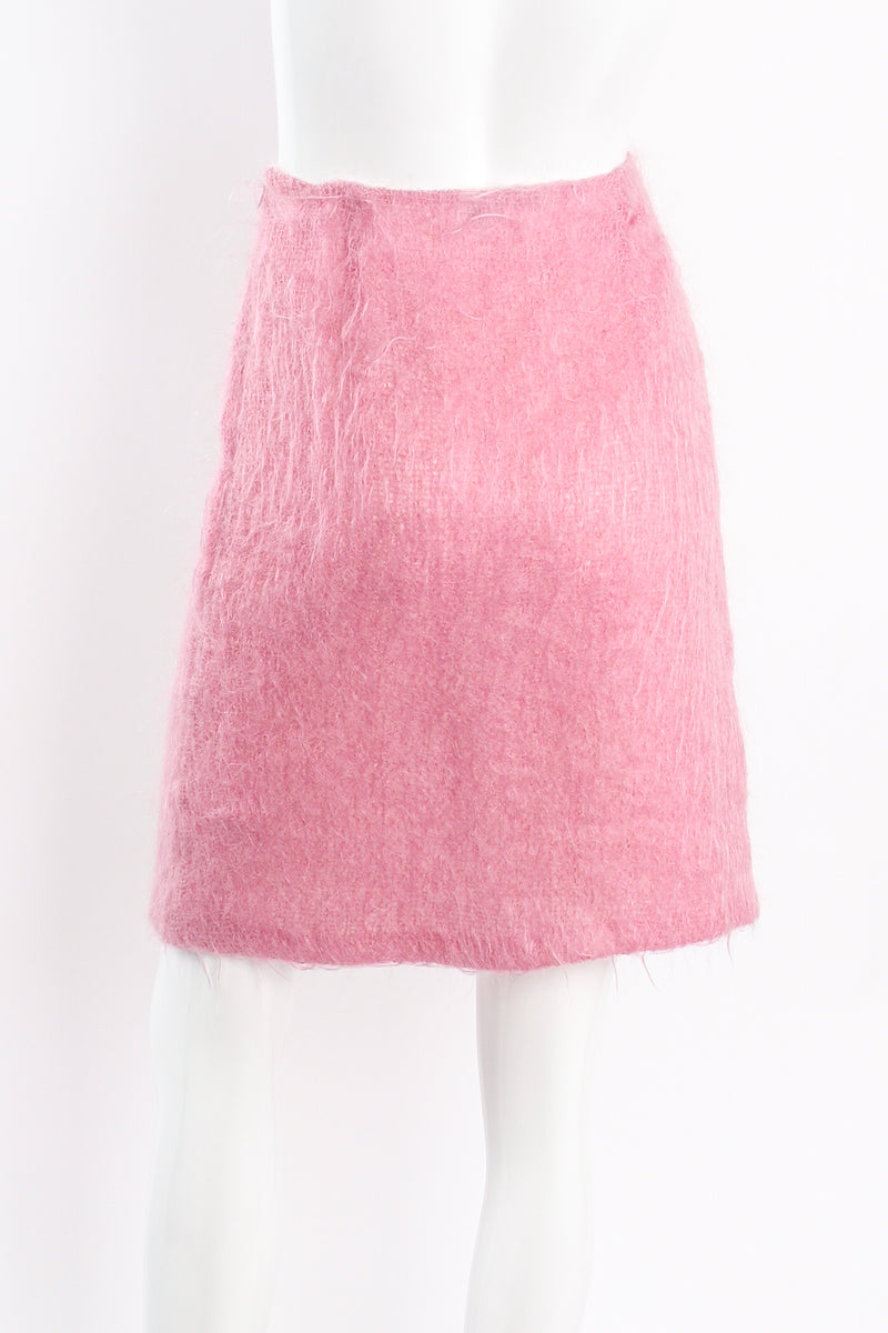 Paul & Joe Cotton Candy Fuzzy Mohair Skirt Set on mannequin back at Recess Los Angeles