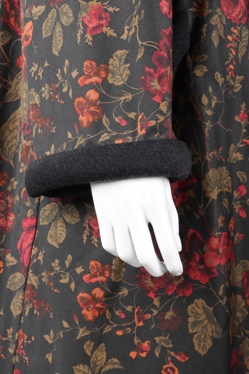 Recess Los Angeles Vintage Pauline Trigere Rose Garden Duster Coat Robe