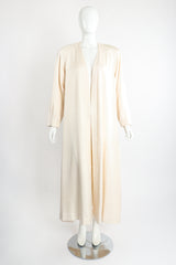 Vintage Peggy Jennings Saks Fifth Ave Silk Opera Coat on Mannequin front at Recess LA