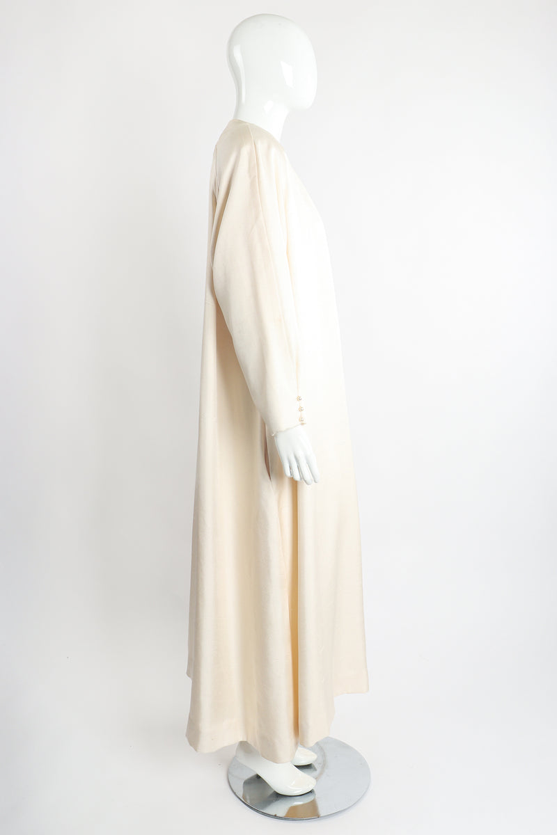 Vintage Peggy Jennings Saks Fifth Ave Silk Opera Coat on Mannequin side at Recess LA