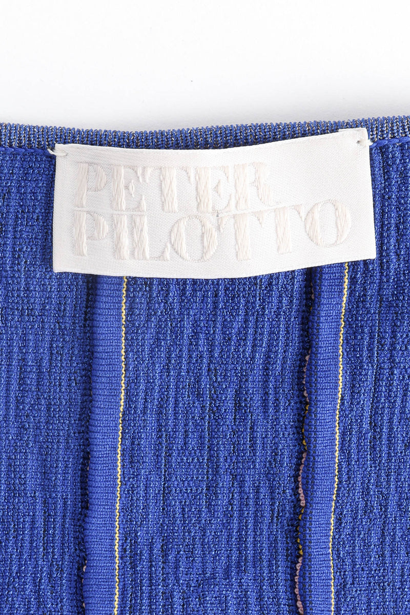 Vintage Peter Pilotto Chain Weave Tassel Dress tag @ Recess LA