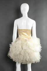 Phillipa Lepley for Lucienne strapless tulle flounce dress on mannequin @recessla