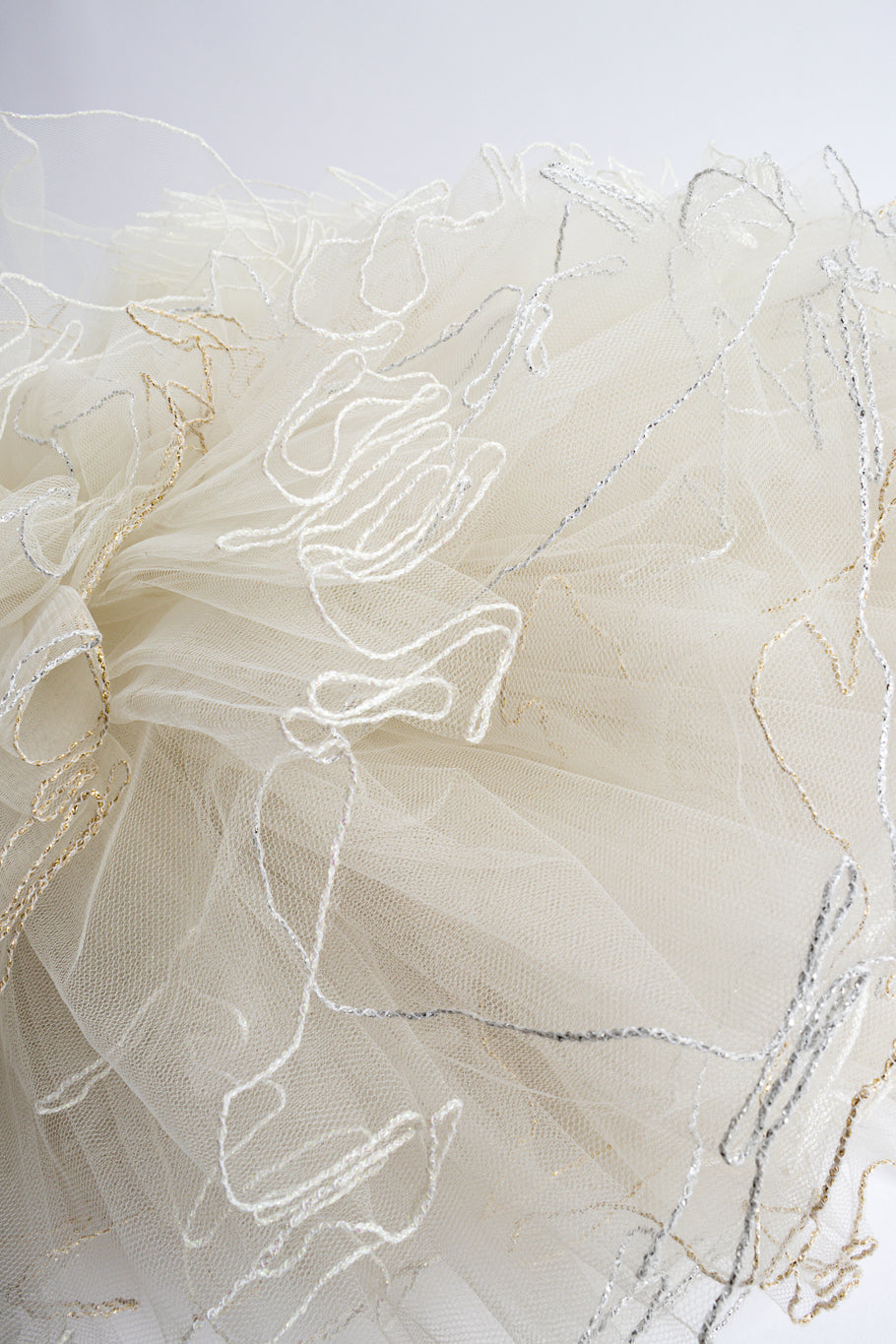 Phillipa Lepley for Lucienne strapless tulle flounce dress tulle details @recessla