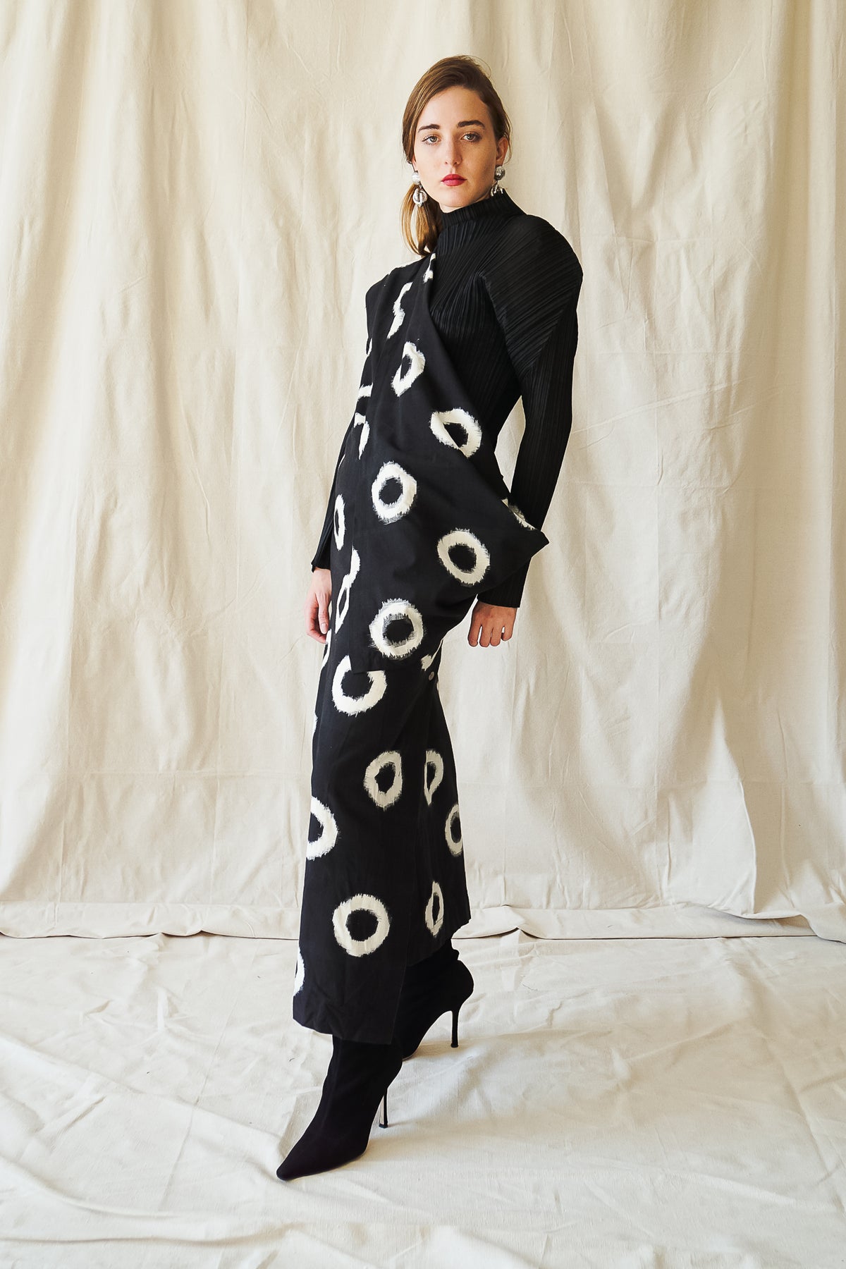 Vintage Issey Miyake Kasuri Shibori Style Draped Dress – Recess
