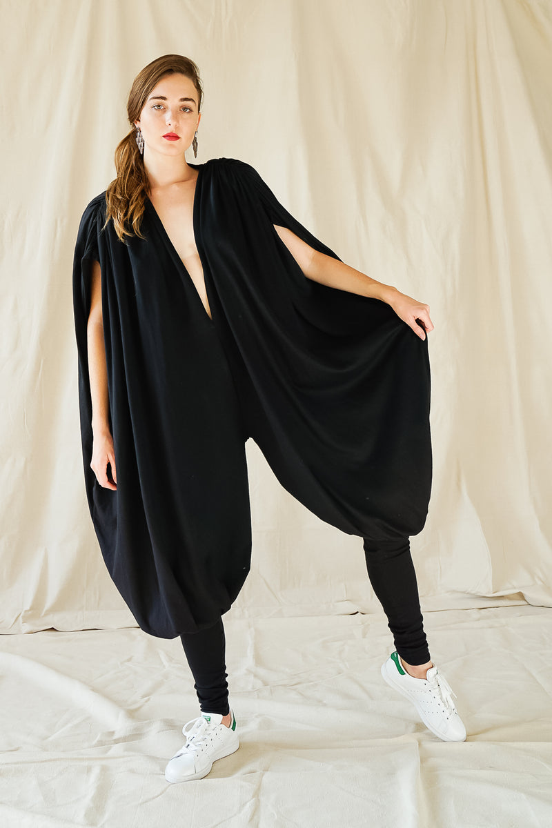 Black Authentic Harem Jumpsuit - Şaman Butik | Boho Fashion