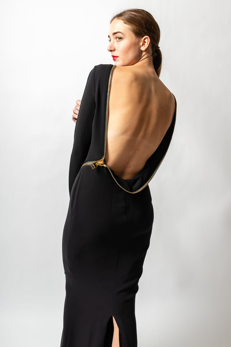 Satin A-Line Off-the-shoulder Elegant Romantic Sleeveless Short Mini Open Back  Zipper Dress - UCenter Dress