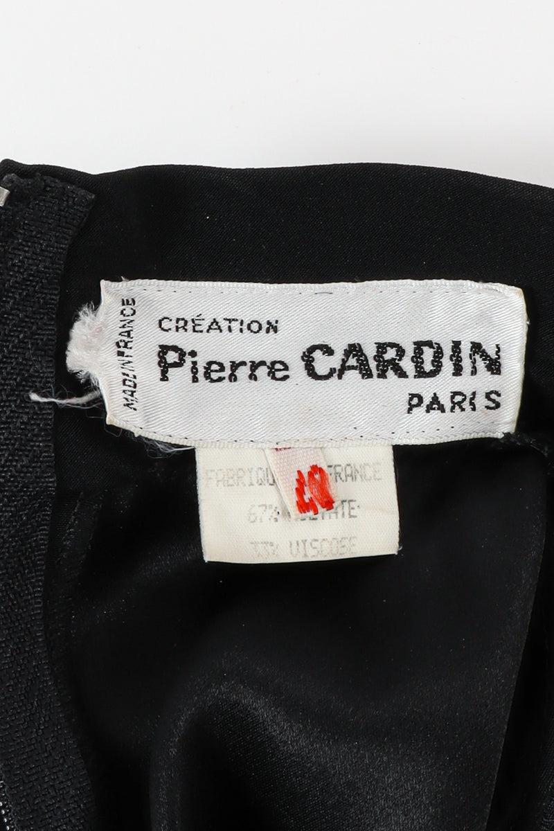 Vintage Pierre Cardin Tailored Panel Dress tag  @ Recess LA