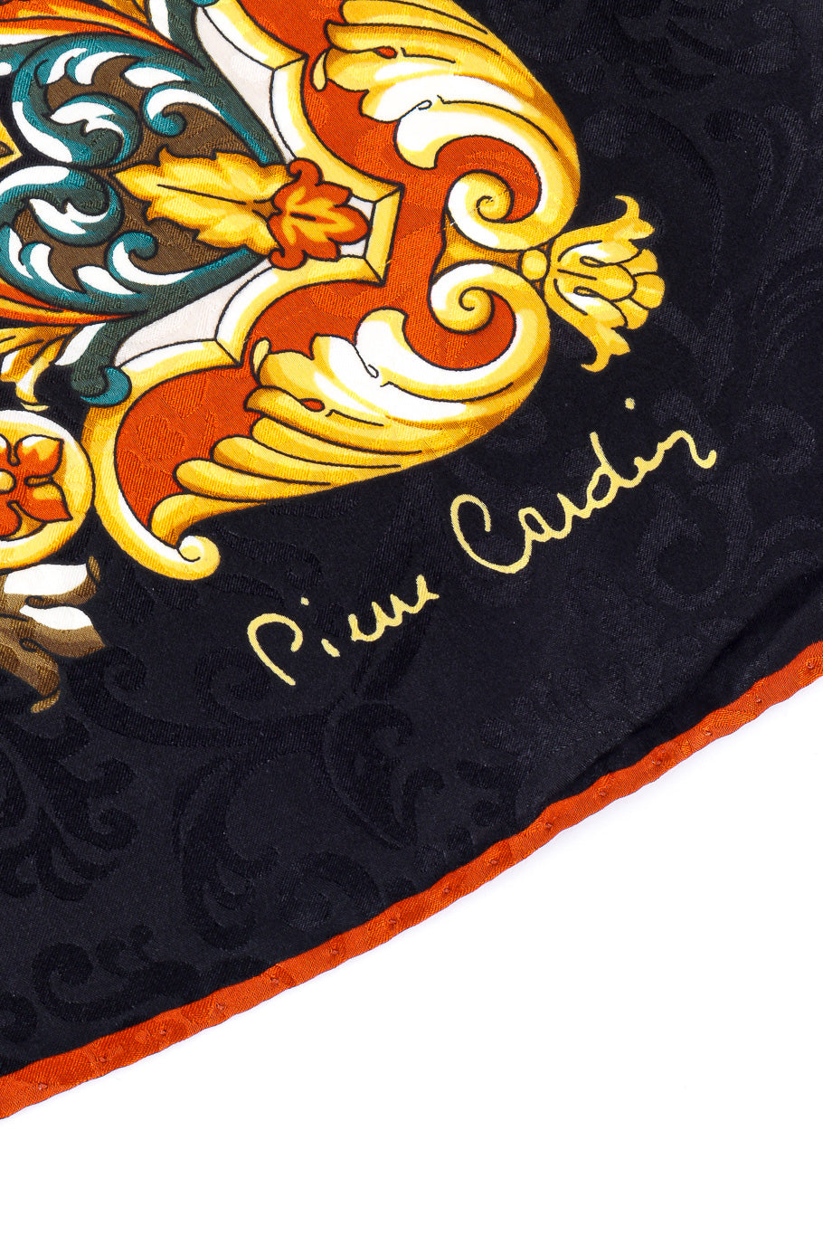 Merry-go-round print scarf by Pierre Cardin photo of Designer Signature. @recessla