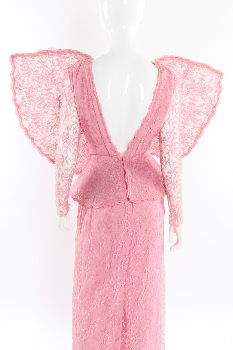 haute couture gown by Pierre Cardin mannequin back 3/4 @recessla